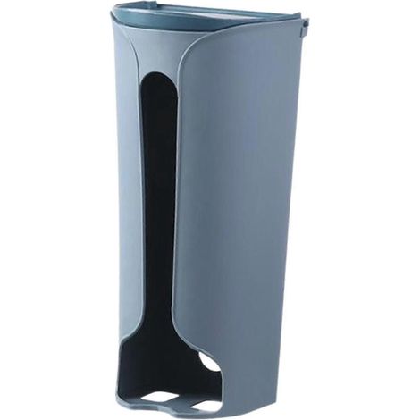 Boîte de rangement suspendue pour sous-vêtements et chaussettes, à suspendre au mur, avec couvercle ouvert et accessoires. Montage facile et durable. Organisateur de placard.-blue (1/5)