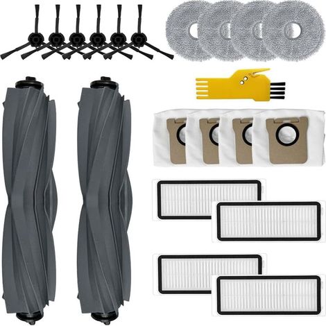Ensemble de 21 pièces compatible avec l'aspirateur robot Dreame L20 Ultra : accessoires et 2 brosses principales + 4 filtres + 6 bro (1/5)