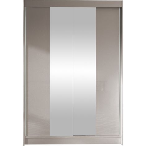 Armario Closico 148, Cachemira, 200x120x58cm, Puertas de armario: Correderas, Número de estantes: 5 (1/4)