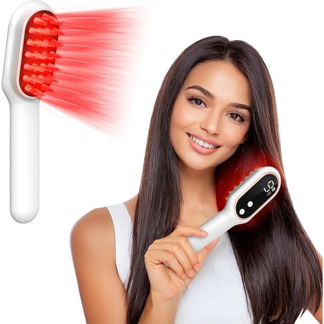 Pétin de croissance des cheveux de thérapie laser, thérapie de lumière rouge pour appareil de croissance des cheveux Massage électrique du cuir chevelu, perte de cheveux pour femmes et hommes