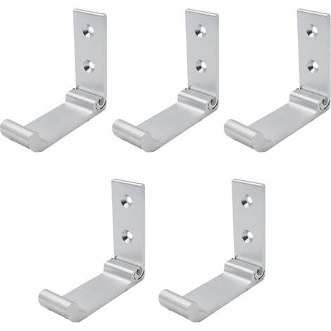 Set mit 5 faltbaren und leicht zu reinigenden Kleiderhaken für einfache Kleiderorganisation. Leicht zusammenklappbare Wandhalterung aus Aluminiumlegierung. (1/4)