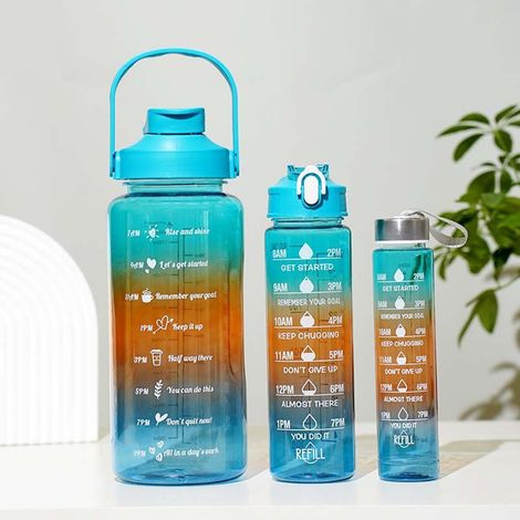 3-in-1-Sportwasserflasche, Kaltgetränkeflasche, Mehrzweck-Kunststoffbecher (1/5)