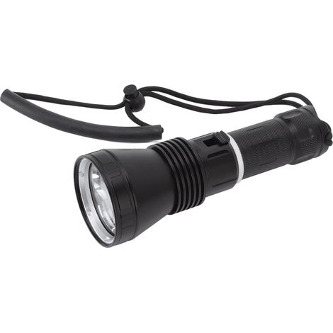 Lampe de plongée 8000LM étanche IPX8, lumière vidéo sous-marine portable avec processeur quad-core, pour immersion jusqu'à 100 mètres, en aluminium léger.