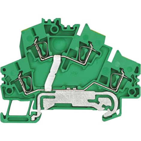 Borne PE Weidmuller Z, 0.5 4mm², Cage à ressort, Vert, Jaune ( Prix pour 1 )