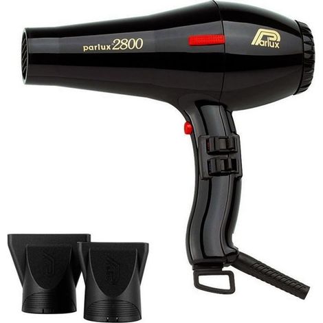 PARLUX Asciugacapelli - 2800 Professionale - Flusso d'aria 67 m3/h - 1760 W - Nero (1/5)