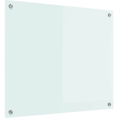 Salpicadero de cocina Leche 70 x 60 cm vidrio templado vidaXL