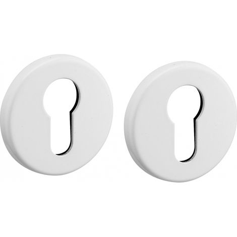 THIRARD - Paire de rosaces, trou de cylindre, blanc - SP (1/2)