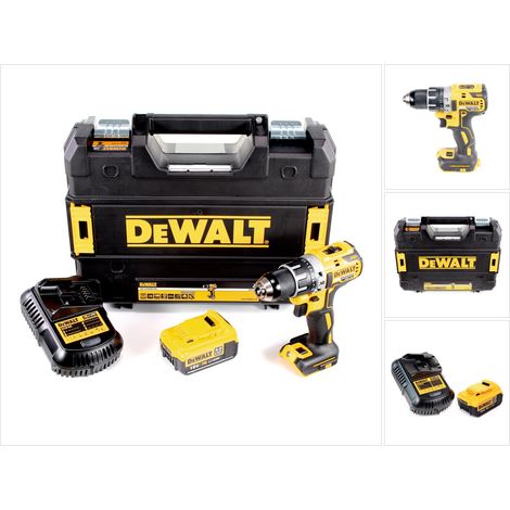 Taladro atornillador a batería DeWalt DCD 791 M1 sin escobillas 18V 70Nm + 1x batería 4.0 Ah + 1x cargador en TSTAK