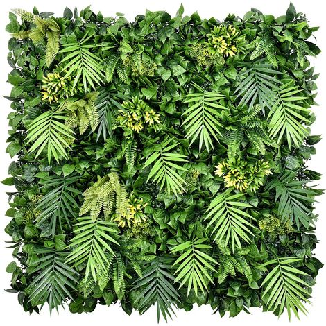 Parete vegetale sintetica Verde set da 1 m² - LUOCHUN