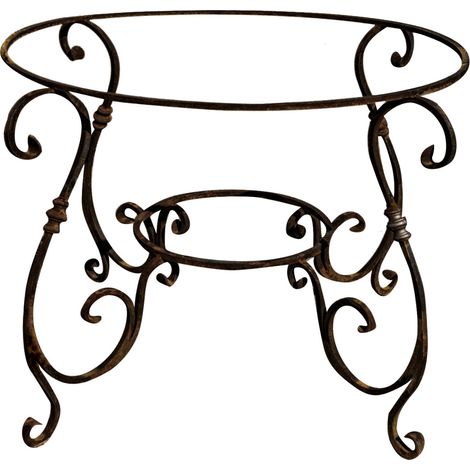 Base table en fer  solide L107xPR107xH74 cm