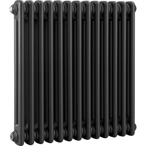 Baridi DH362 Horizontal Traditional 2 Column Radiator 600 x 607mm Black
