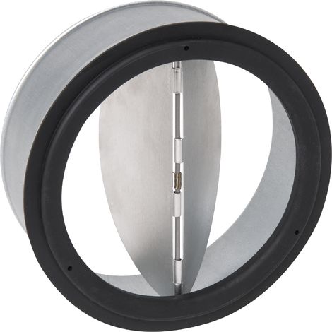 clapet anti-retour - diamètre 150 mm - en acier galvanisé - avec joint mousse - aldes 11094683