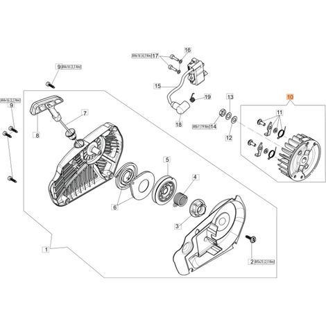 Volano ORIGINALE OLEOMAC per motosega GST 360 50270164AR