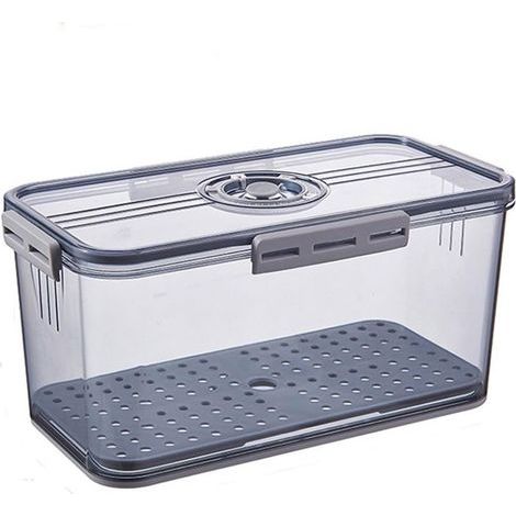 Aufbewahrungsbox für den Kühlschrank – Küchenaufbewahrungsbox – Multifunktionaler Aufbewahrungsbehälter – Mit Deckel und Timer – 32,5 x 11 x 22,5 cm (1/5)