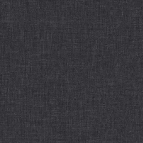 Papiers peints intissés style moderne pour chambre | Papier peint noir élégant pour salle à manger | Tapisserie effet textile noir - 10,05 x 0,53 m (1/5)