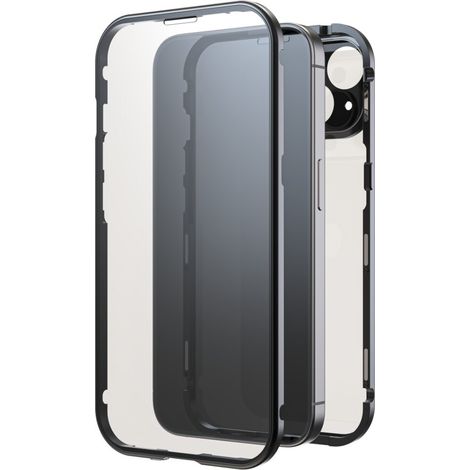 Black Rock iPhone 15 Hülle 360° Rundumschutz Schwarz (1/2)