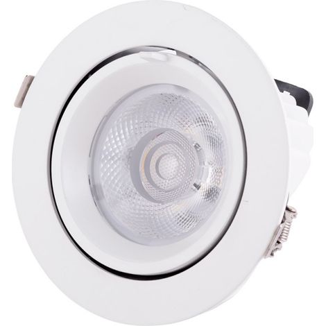 Faretto LED da incasso 30W 2820Lm 3000ºK Circolare Orientabile 40.000H [HO-COB-C-OR-30W-WW] (1/5)