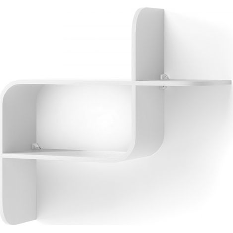 Étagère murale en bois d'hévéa – 4 tablettes de rangement – Dimensions 65x15x47 cm – Charge maximale 6,8 kg – Umbra (1/5)