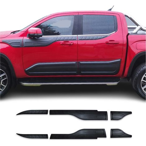 Habillage Moulures de carrosserie pour VW Amarok II 2023-2026 ABS Noir 6 Pcs (1/5)