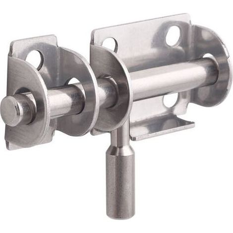 Lot de 3 Pièces Loquet de Porte en Acier Inoxydable - Verrou de Sécurité pour Portes de Salle de Bain, WC, Fenêtres, Meubles et Portes en Bois - Avec vis autotaraudeuses (1/5)