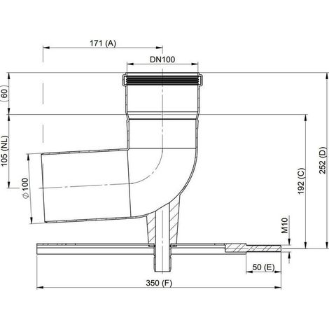 ATEC Schachteinführung m.Auflager DN 100 , 2334 (1/3)