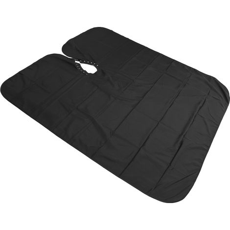 Tablier professionnel pour salon de coiffure, imperméable et ajustable, tissu durable, couleur noir (1/5)