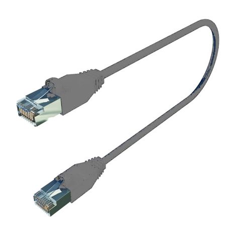 cordon de brassage rj45 catégorie 5 ftp longueur 1 mètre gris