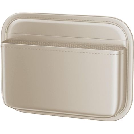 Poche de rangement pour voiture, coussin de siège auto, rangement latéral de siège, organiseur de siège auto, sac de console en cuir (1/5)