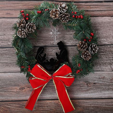 Weihnachtsbaumschmuck Beeren Weihnachtskranz Rattan-Dekorationszubehör (1/5)