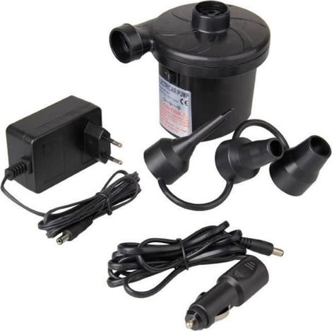 Pompe Electrique Gonfleur Dégonfleur Matelas avec 3 Buses pour Camping Lit Meubles Voiture (1/4)