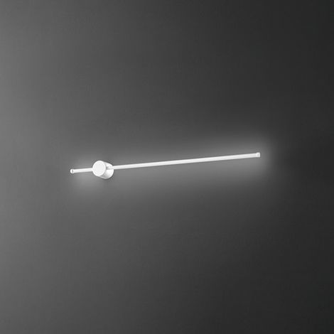 CLOCK Applique LED en aluminium 20W 3000K Perenz 97 cm Blanc