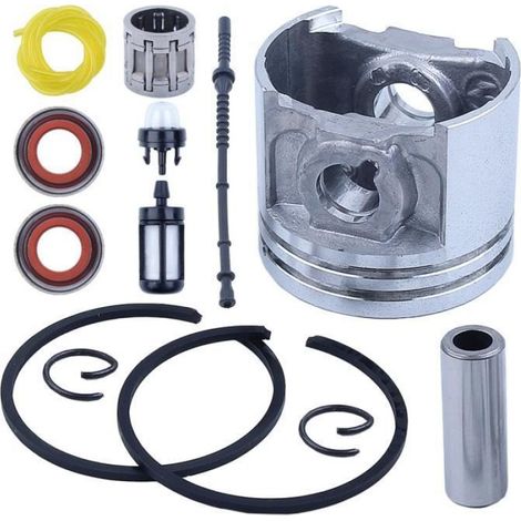 Piston - 40 mm - Pour Tondeuse À Gazon À Moteur Thermique - Kit Complet Filtre Carburant Ligne Huile - 1 Pièce (1/4)