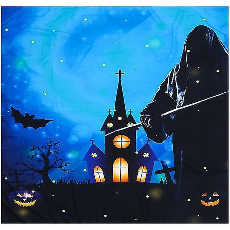 1 nappe château pour décorations d'Halloween (1/3)