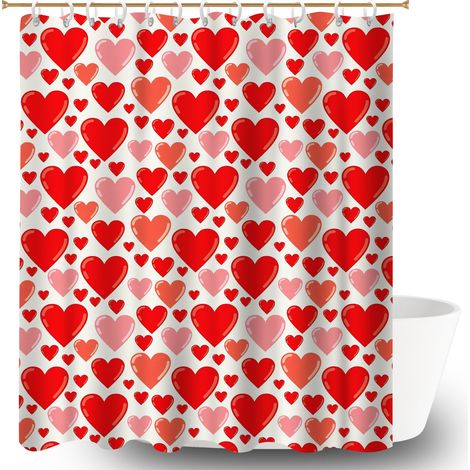 Rideau douche polyester 180x180 Épais housse de baignoire pour une touche de gaieté et de couleur (1/5)