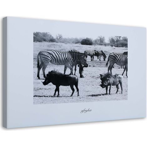 Tableau sur toile Afrique Savane Animaux 90x60 (1/5)