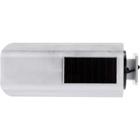 Caméra factice factice à énergie solaire, résistante à la pluie, avec éclairage LED pour une utilisation intérieure et extérieure. (1/5)