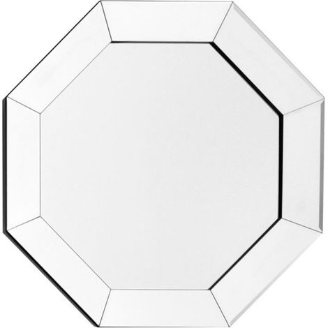 Miroir Mural Design "Kronos" 60cm Argent (1/4)