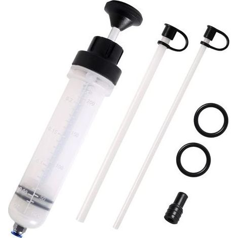 Oil Suction Syringe 200ml Brake Fluid Syringe, Oil Liquid Extractor, Liquid Extractor and Filling Pump, Coolant (1/5)