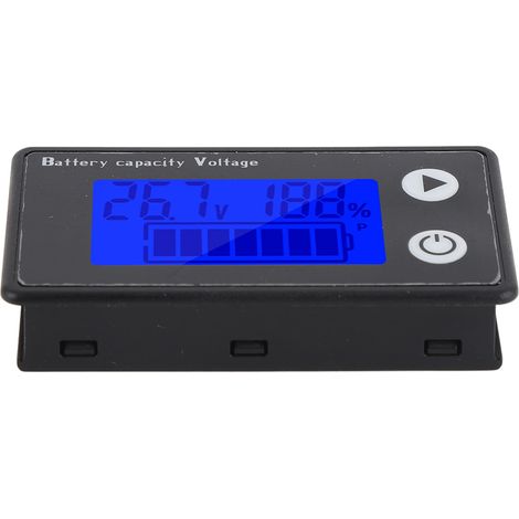 Voltmètre numérique LCD à 2 fils avec affichage de la capacité de la batterie (10-100 V) (1/5)