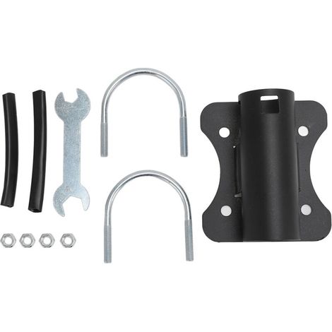 Adaptateur de montage sur poteau d'antenne parabolique, antenne extérieure en acier inoxydable, support de serrage à boulon en U pour Kit Internet Starlink V2. (1/5)