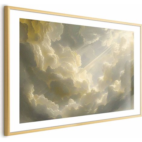 Poster – Ein atemberaubendes Farbenspiel vor dem Hintergrund von Wolken (1/4)