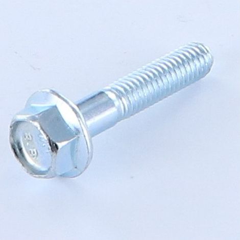 Vis métaux Tête hexagonale TH M6X30 Filetée sur 18 Filetage partiel Embase collerette crantée Classe 8.8 Acier-10 pièces