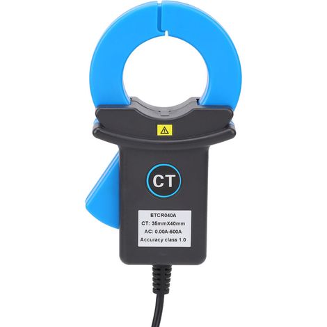 Capteur de courant à pince pour détection de fuites, instrument de mesure électrique industriel, connecteur BNC bleu, ETCR040A (1/5)