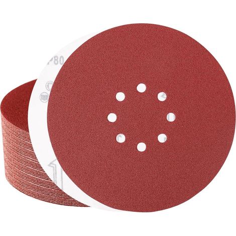 Schleifpapier 225mm Klett 8 Loch 80 Körnung 40 Stück (1/5)