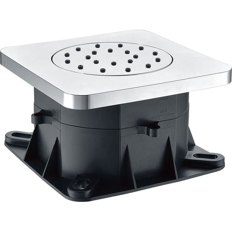 IMEX Jet de ducha cuadrado cromado de acero y latón diseno robusto para ducha moderna modelo Imex-JCD002