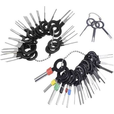 39 pcs terminal removal tool kit Outil De Retrait Terminal connecteur Broches Extracteur Voiture Électrique Câblage À Sertir Connecteur Pin Extracteur Kit (1/5)