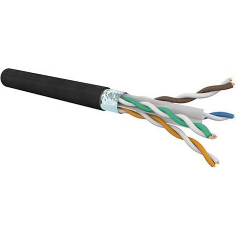 Cavo di rete da esterno CAT 6 F/UTP guaina PE nero 305 metri Fracarro 287854
