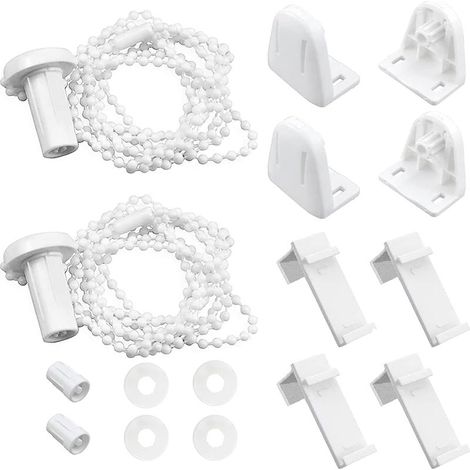 Rollo-Montagehalterung – Hochbeständiges PVC – 17 mm Rohrdurchmesser – Bohrfreie Montage – 2er-Pack (1/5)
