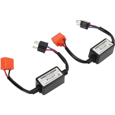 2 Stück LED-Widerstand mit Keramikkopf, 35 W, 12 V, präzise Dekodierung, einfache Installation, H4-Negativkonverter