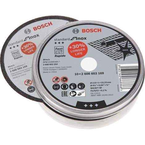 Bosch WA 60 T BF disco de corte gris 115 mm